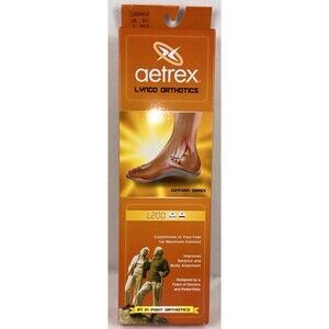 Aetrex Foot Orthotic Insoles L200 Women’s Size 10 Conform Series Cupped Heel New